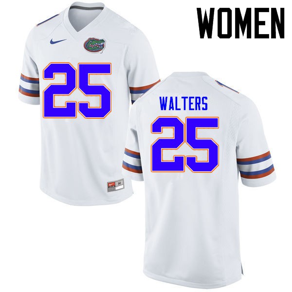 Florida Gators Women #25 Brady Walters College Football Jerseys White